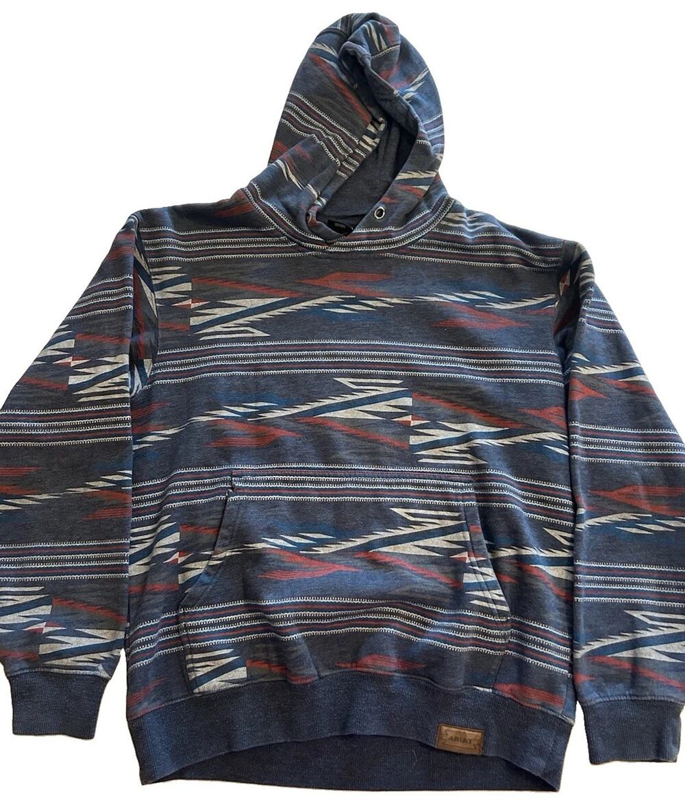 Ariat Men’s Chimayo Aztec Pullover Hoodie Sweatshirt Southwestern Size Small